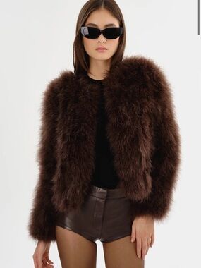 NWT Lamarque Deora Feather Jacket XS